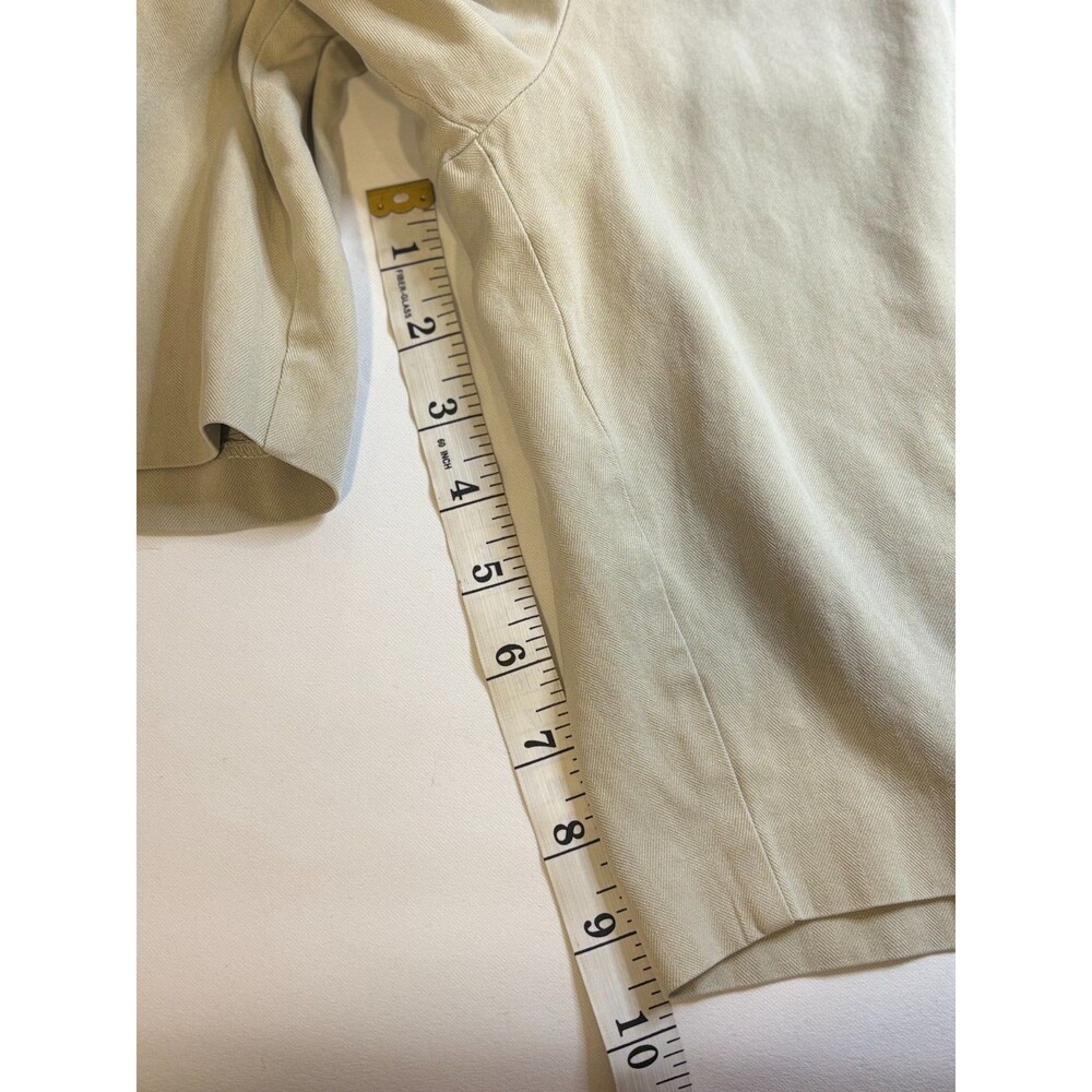 Tommy Bahama Mens Size 40 Tan Pleated Shorts Silk Blend Beige Khaki Casual Beach - Picture 12 of 12